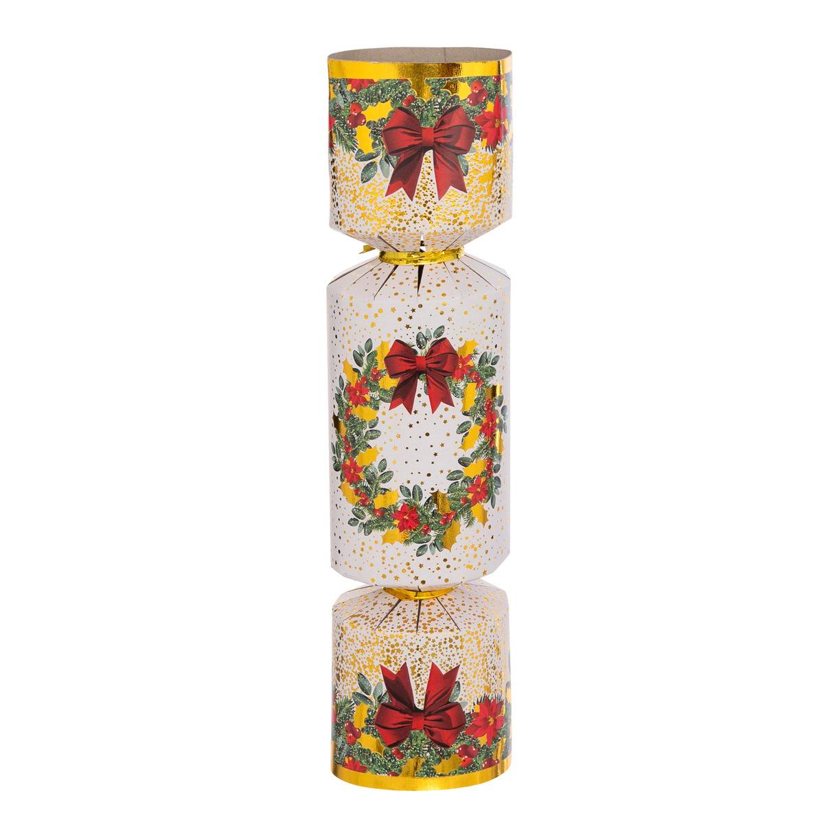 Lot de 6 crackers Casse Noisette rouge, ATMOSPHERA