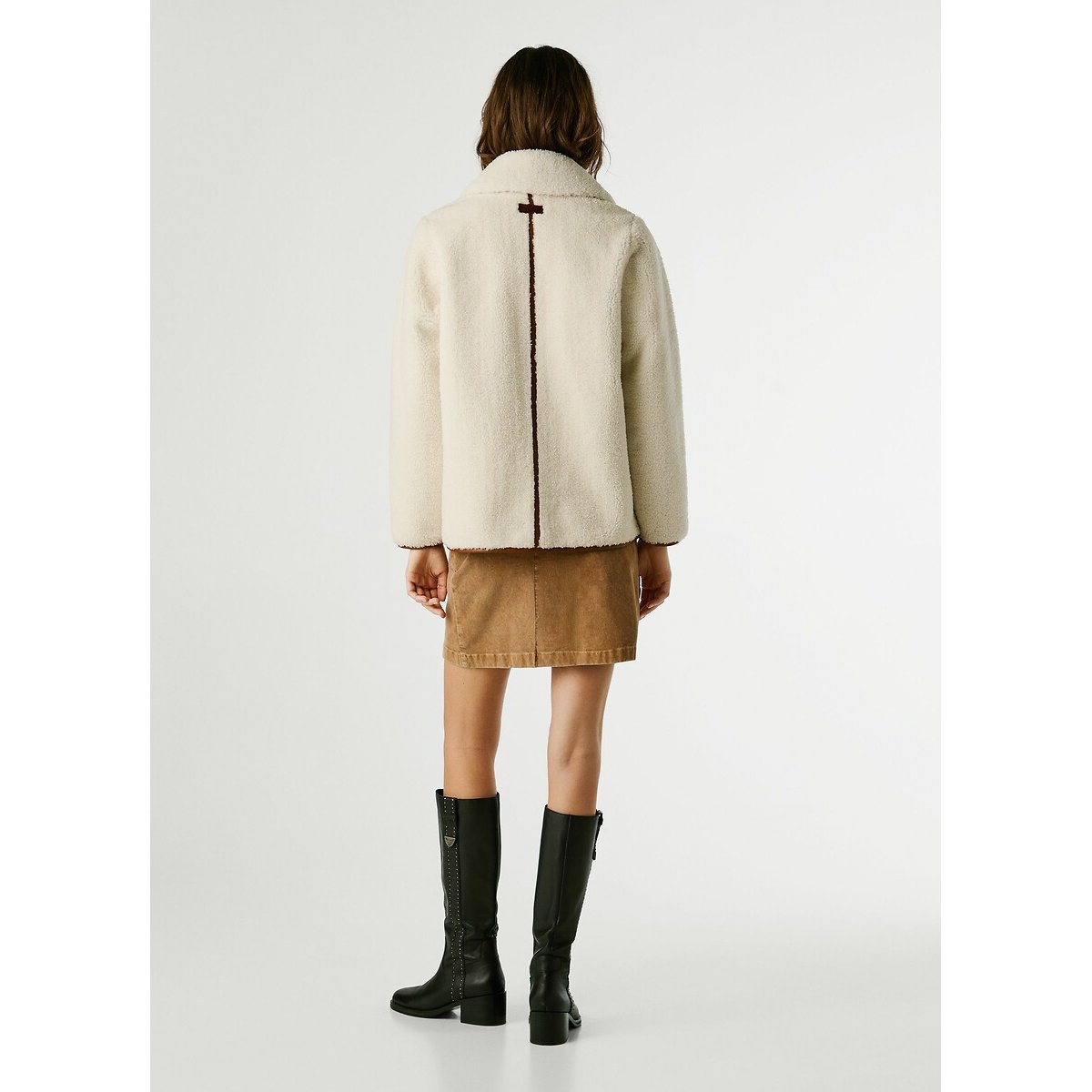 Manteau sherpa TRUTH ecru, PEPE JEANS