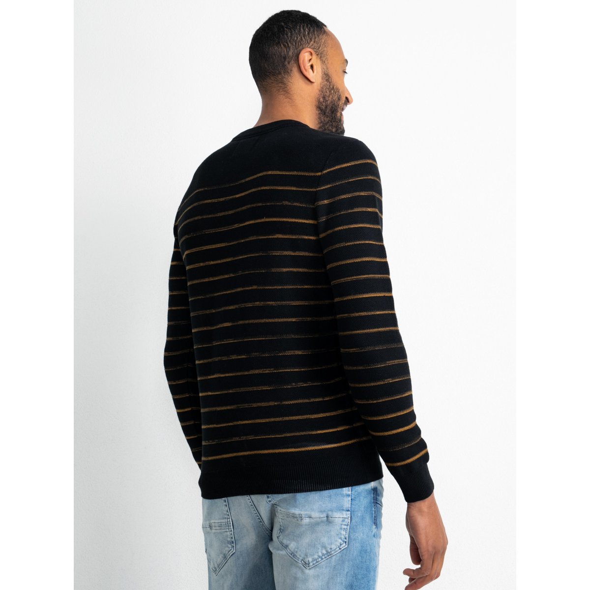 Pull tricoté noir black, PETROL INDUSTRIES