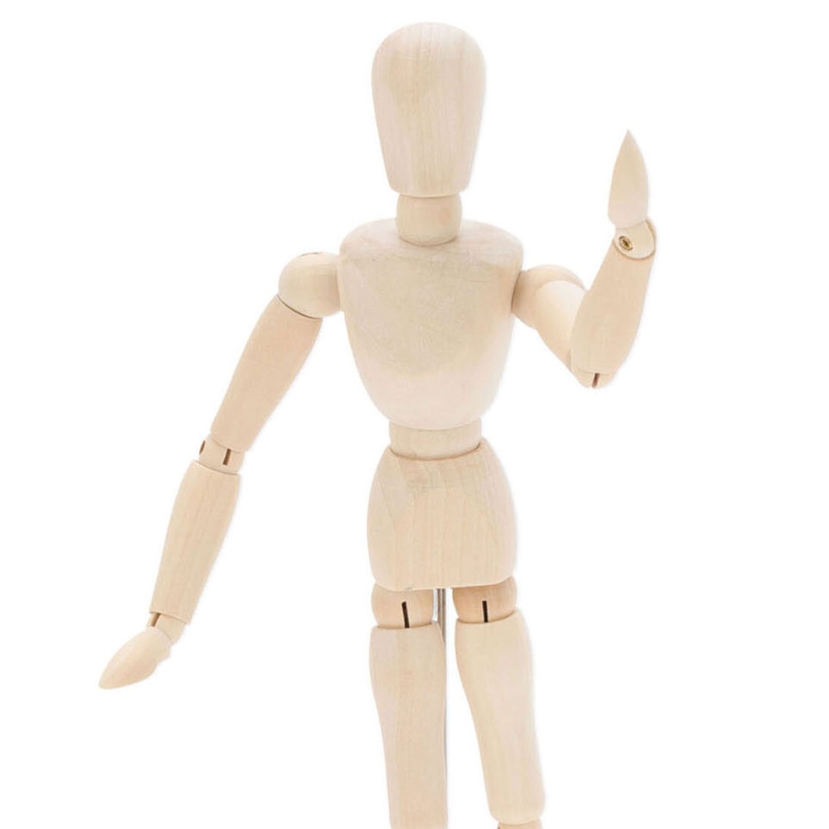 Mannequin bois articulé dessin 11x10x33cm bois, WADIGA