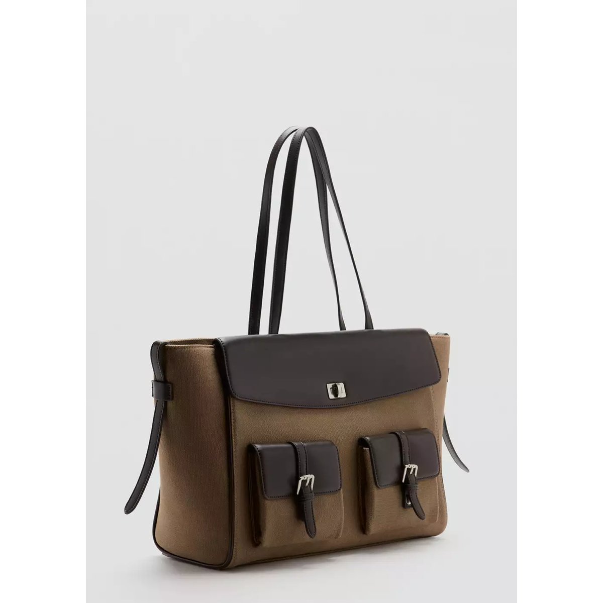 Sac cabas cargo kaki, MANGO