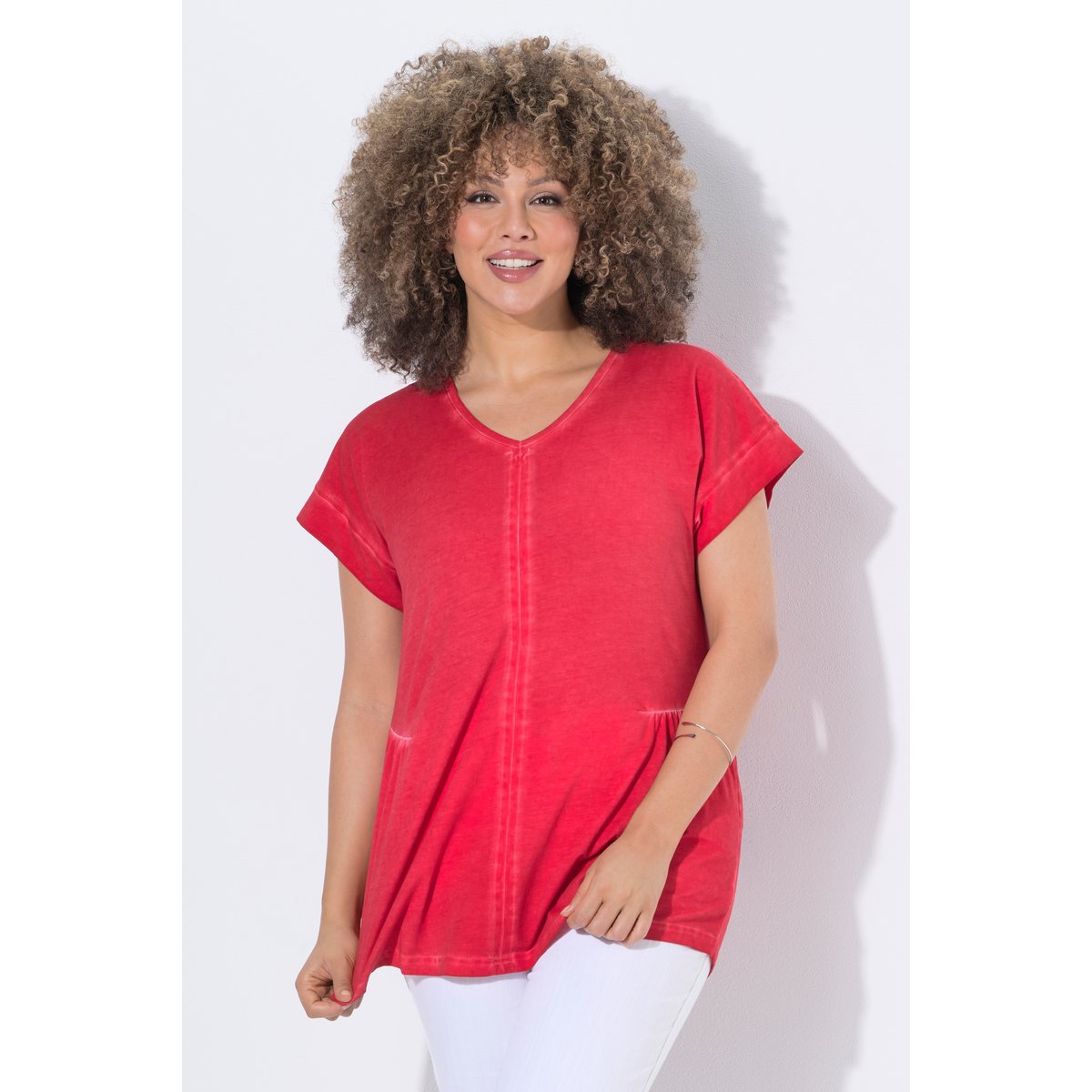 T-shirt oversize rose vif, ULLA POPKEN