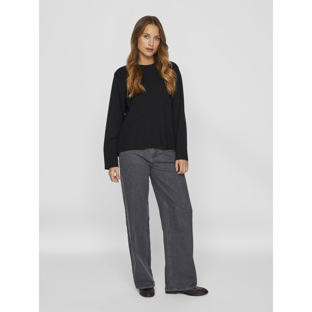 Pull En Maille Col rond black beauty, VILA