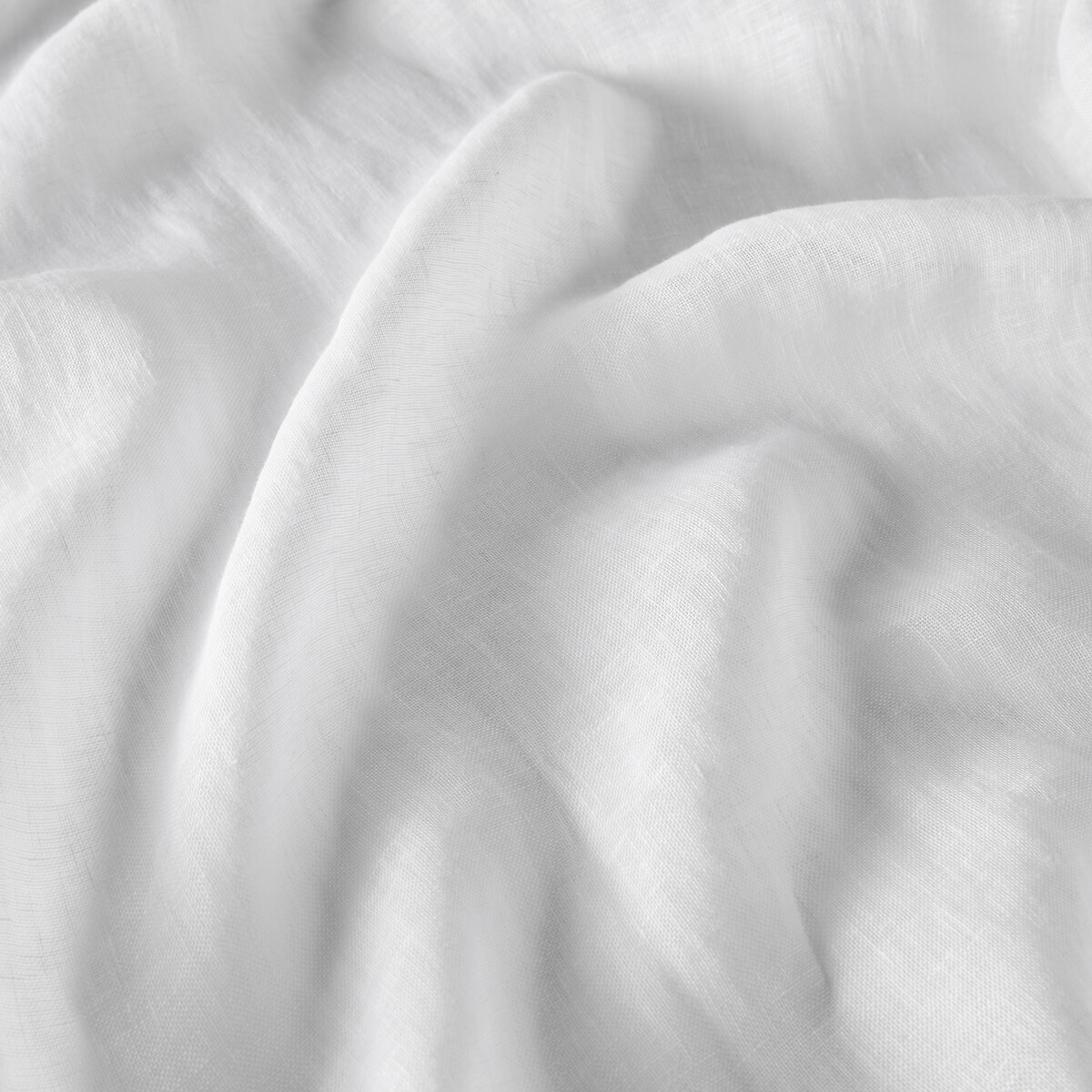 Panel de cortina de lino, Onega blanco, LA REDOUTE INTERIEURS