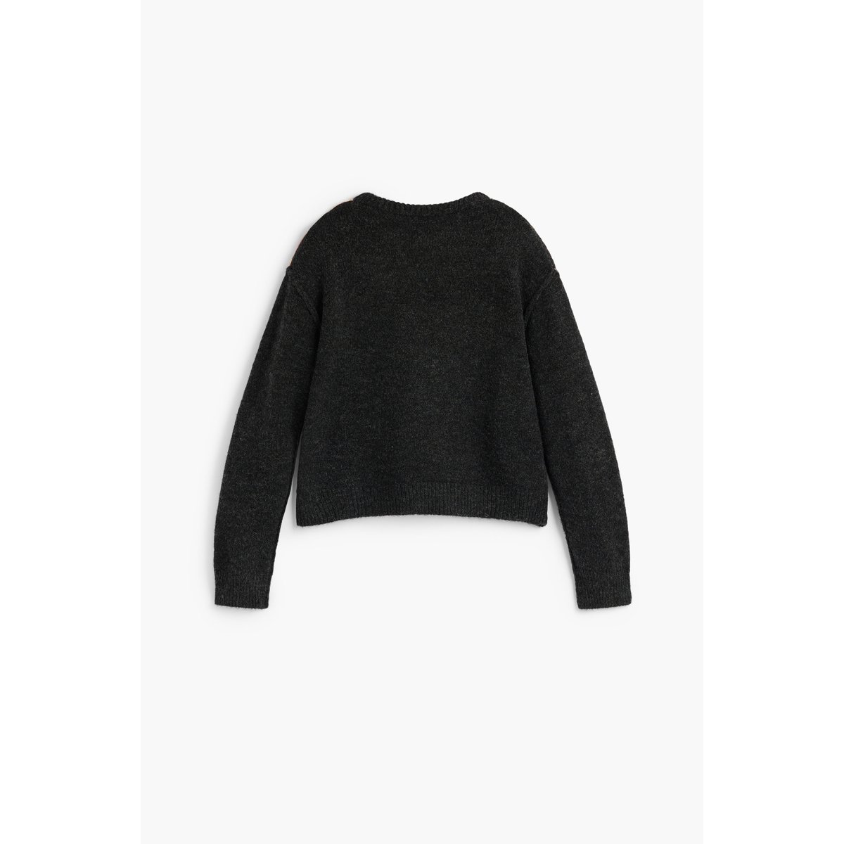 Pull jacquard à losanges marron, DESIGUAL
