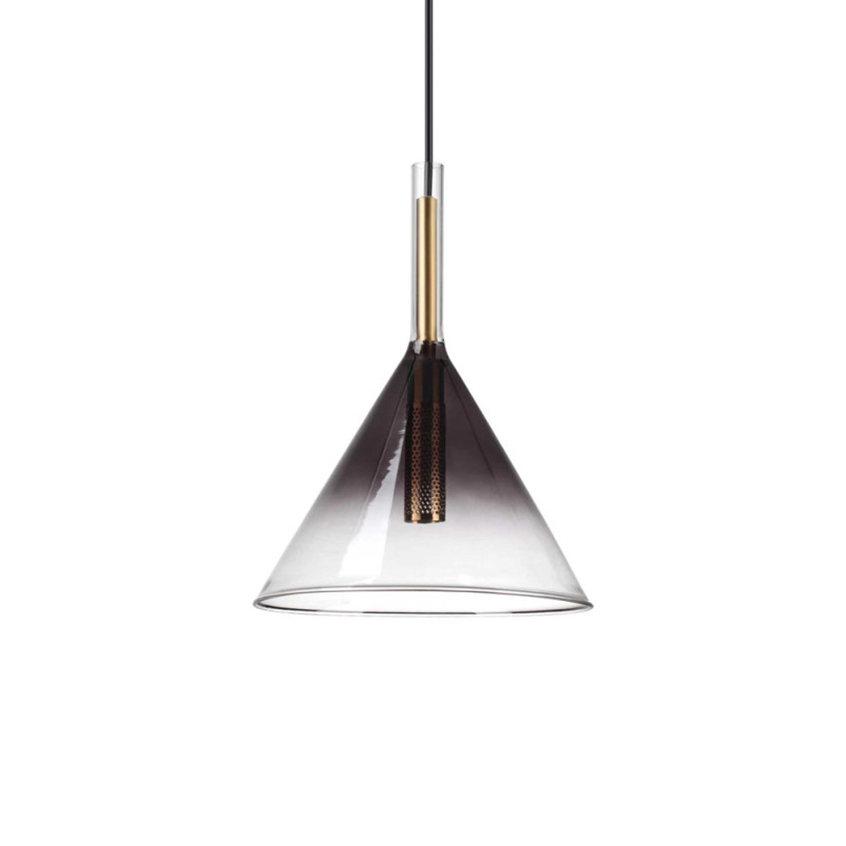 Suspension verre conique Empire transparent, MILLUMINE
