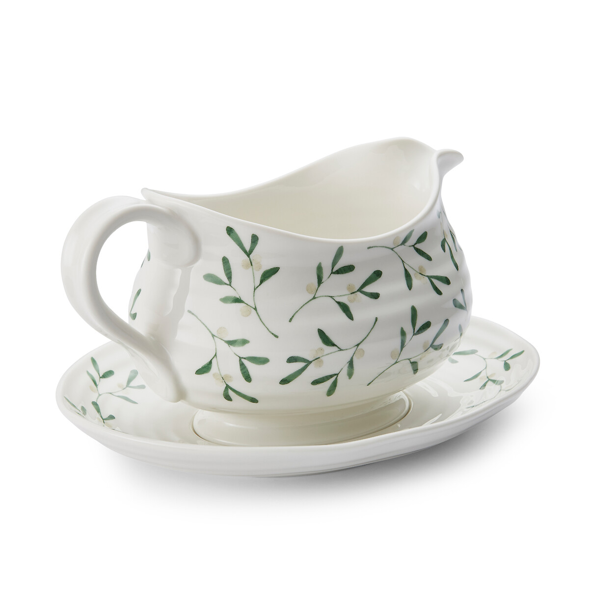 Mistletoe Gravy Boat & Stand white, SOPHIE CONRAN FOR PORTMEIRION