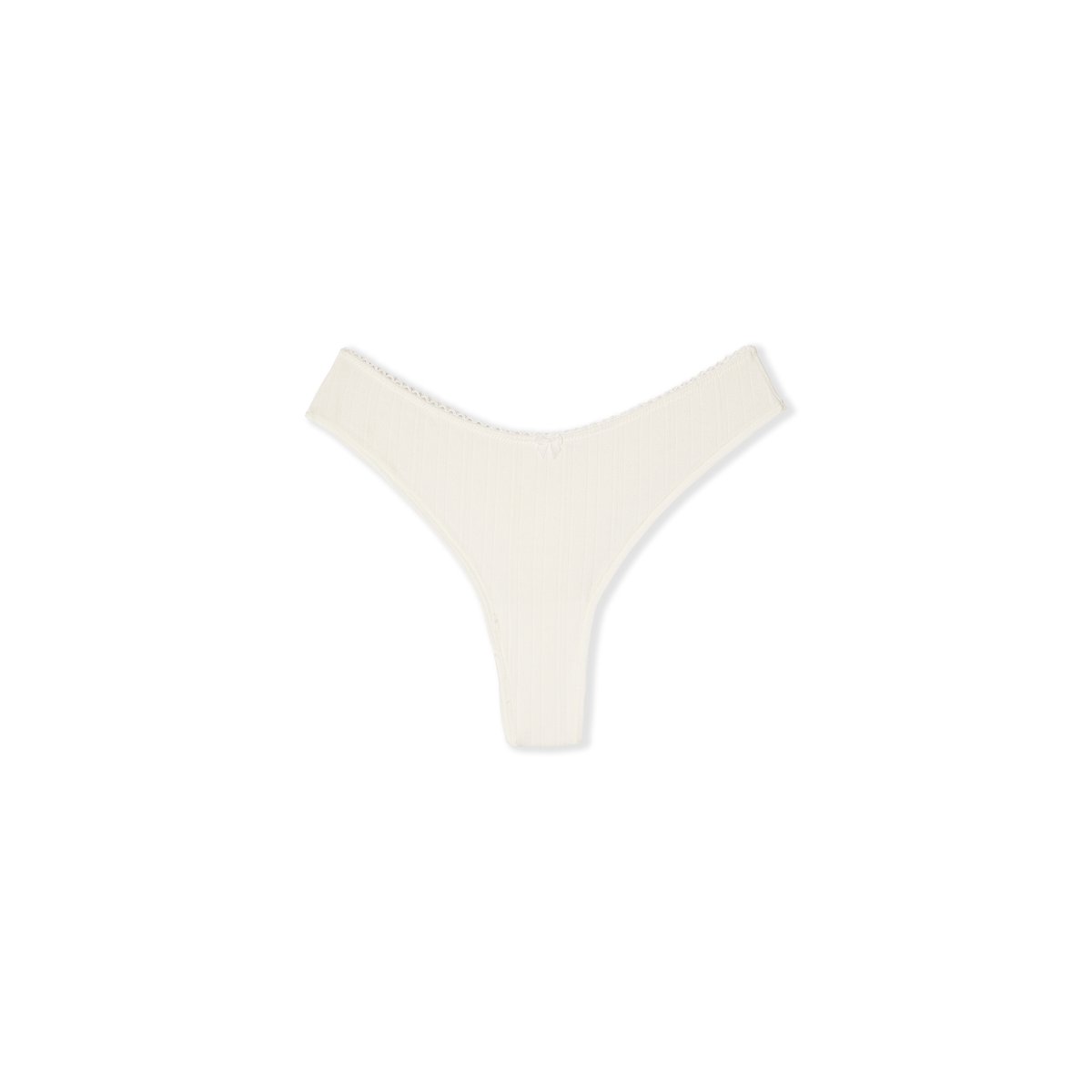 Tanga en coton COFFEE MOOD ecru, ETAM
