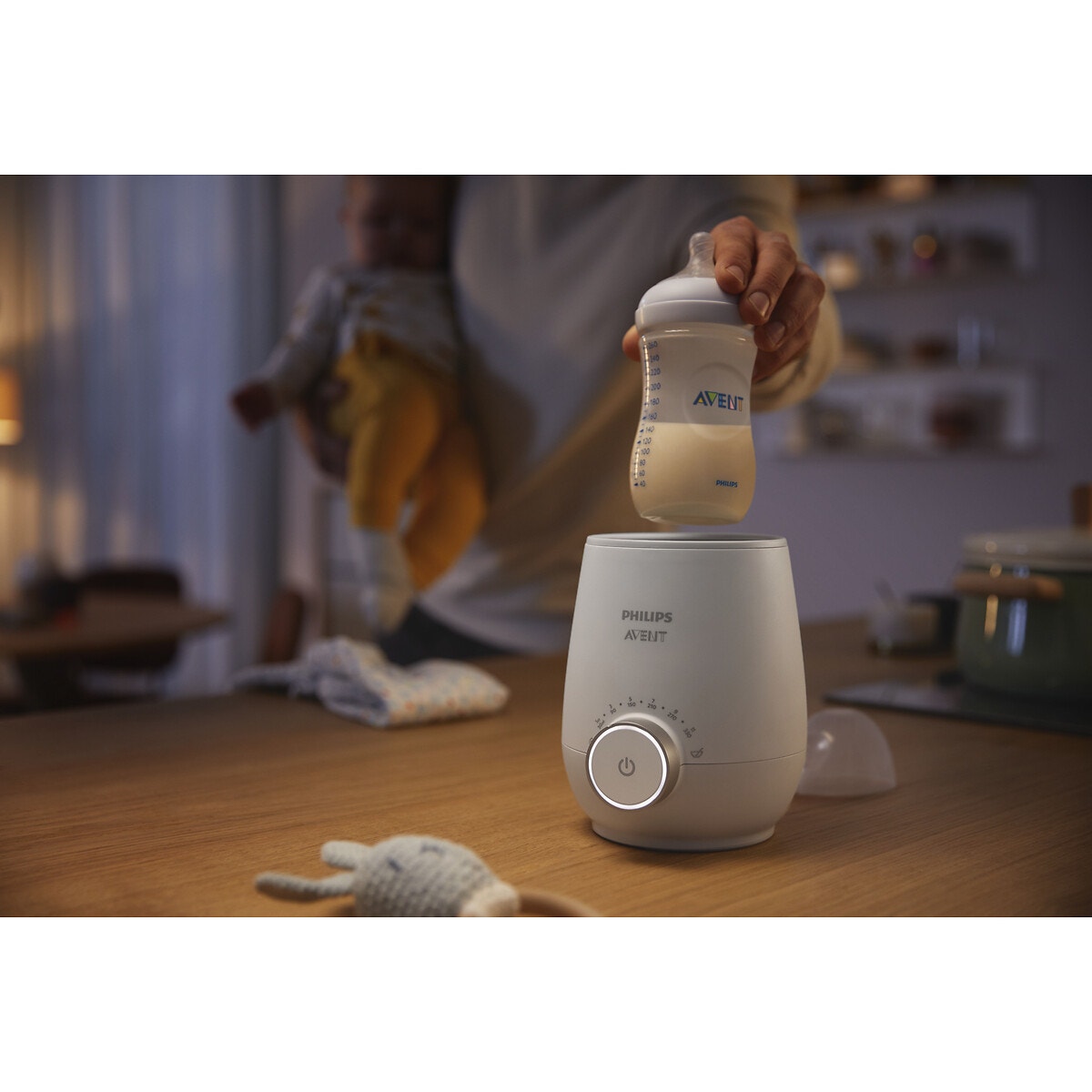 Chauffe biberon bébé SCF358/00 blanc, PHILIPS AVENT