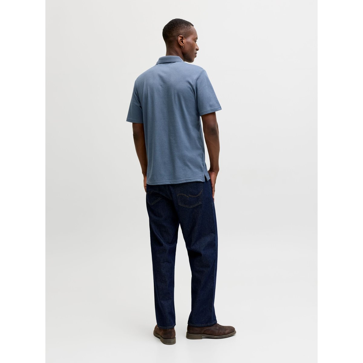 Polo bleue - flint stone 1, JACK & JONES