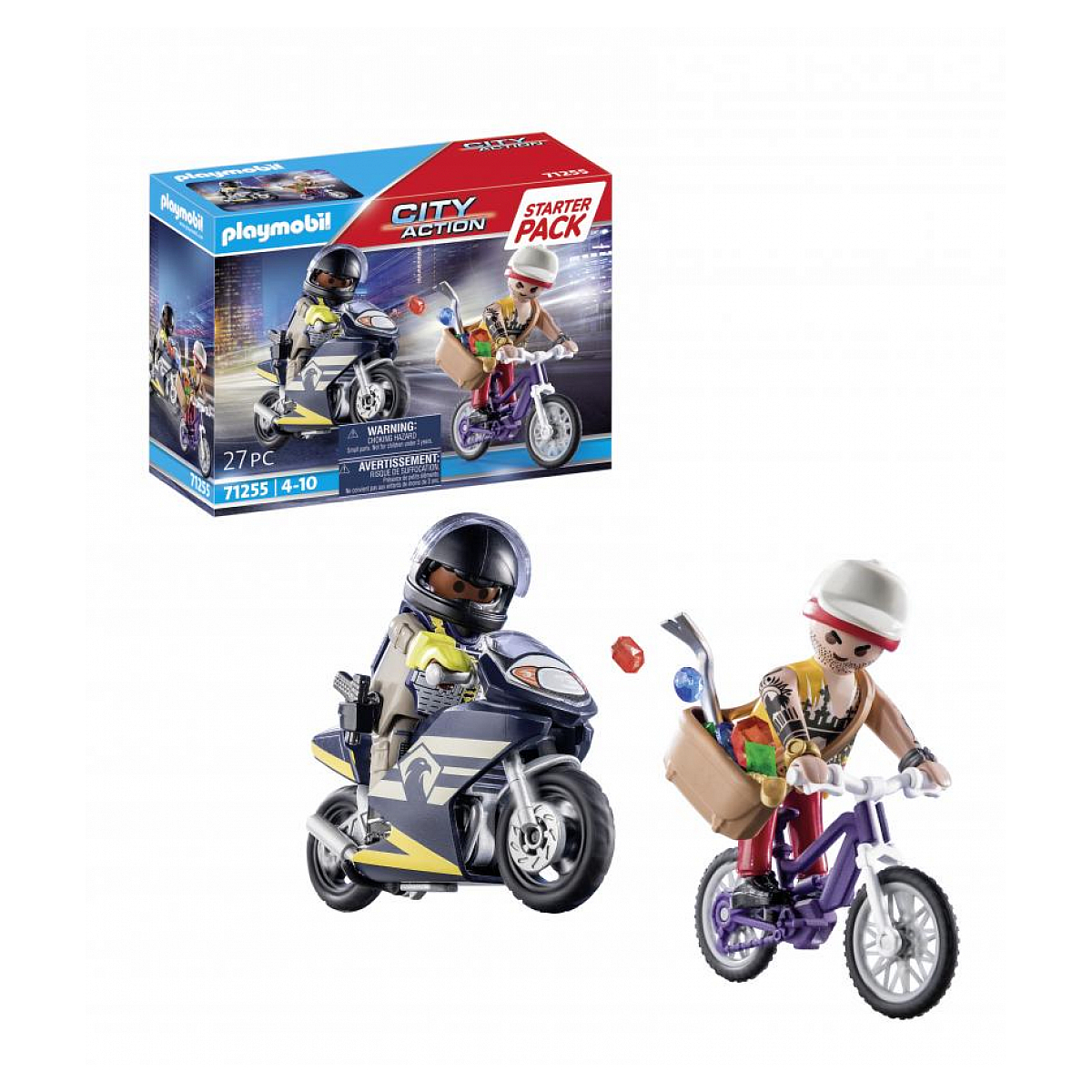 City Action Starter Pack Agent et voleur multicolore, PLAYMOBIL