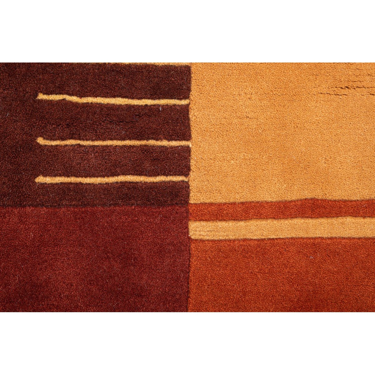 Tapis en laine vierge noué à la main gris, THEKO