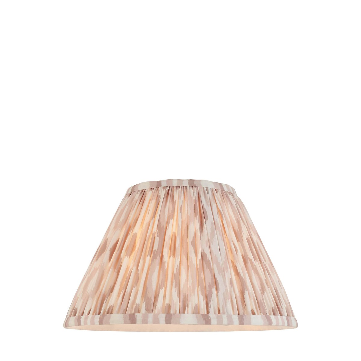 30cm Ikat Light Shade in Pleated Fabric natural, ÉDITÉ