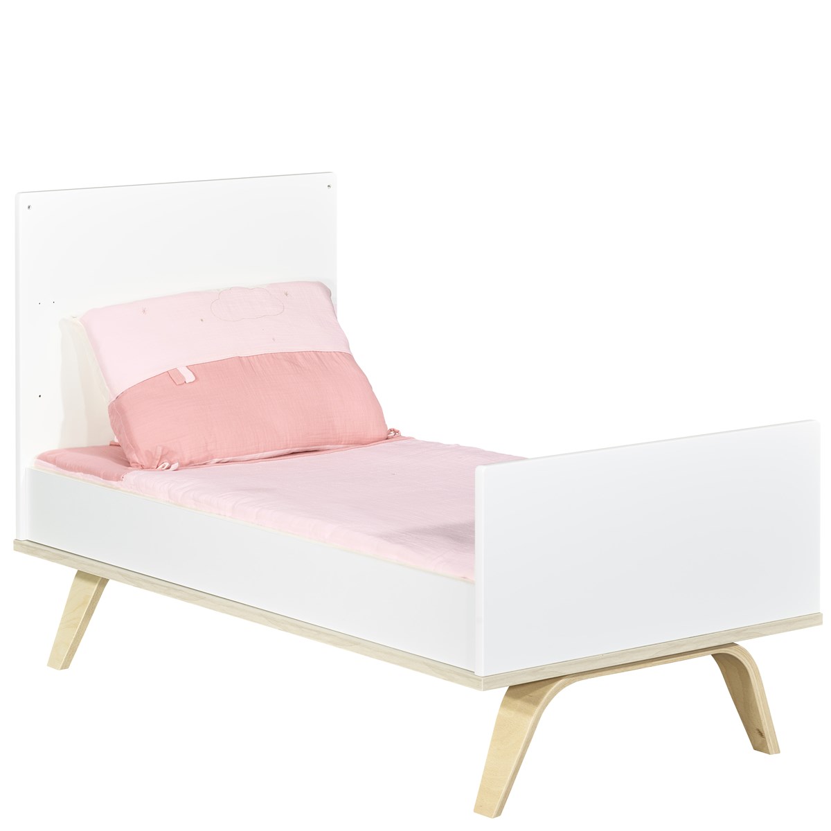 Lit évolutif en bois blanc, SAUTHON