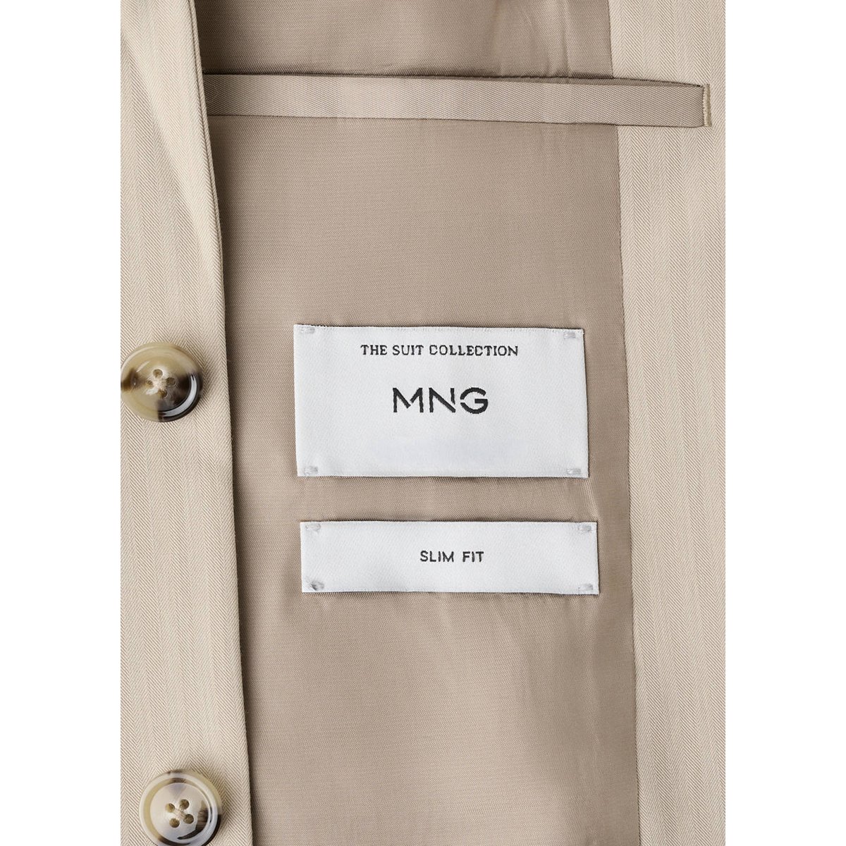Veste costume Milán slim-fit beige, MANGO MAN