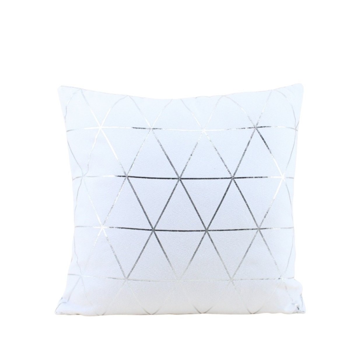 Coussin graphique 40x40cm blanc, ORNAMI