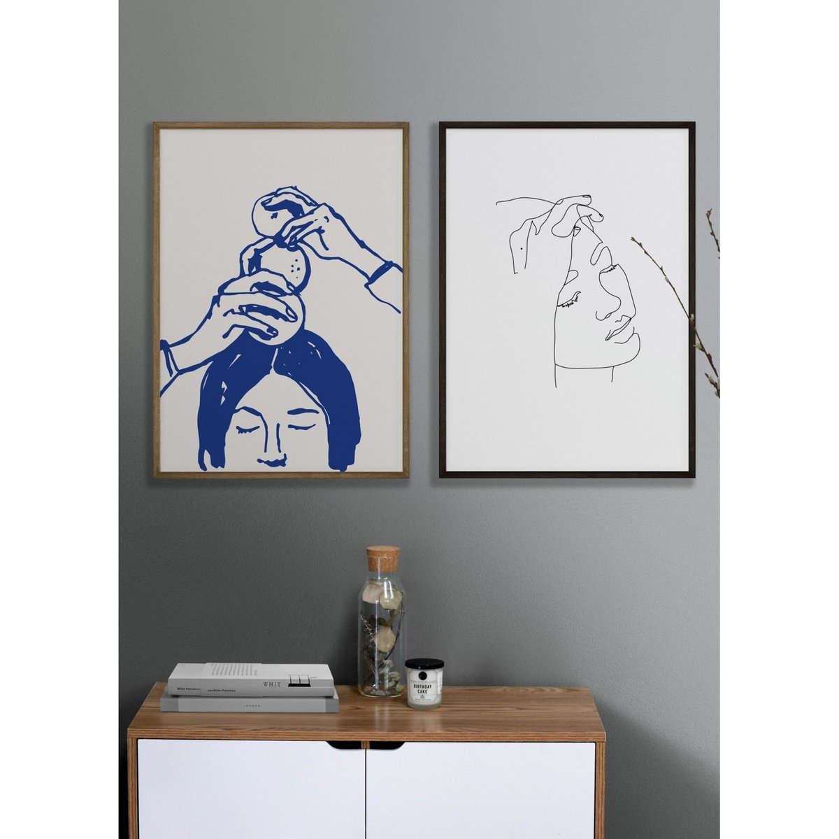 Affiche Art Bleu blanc, L'AFFICHERIE