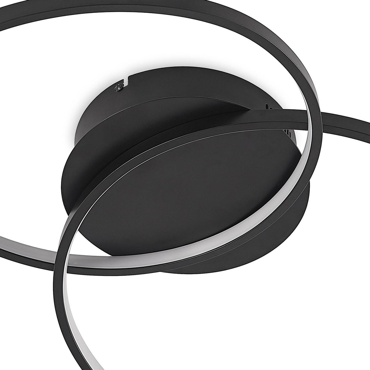 Plafonnier moderneLED, Kateryna noir mat, LINDBY