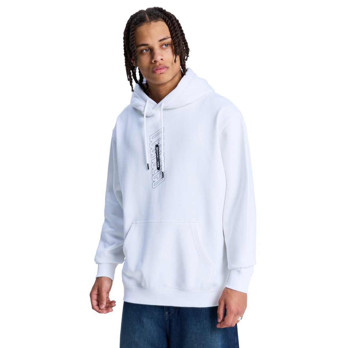 Sweat à capuche. blanc bright white, DC SHOES