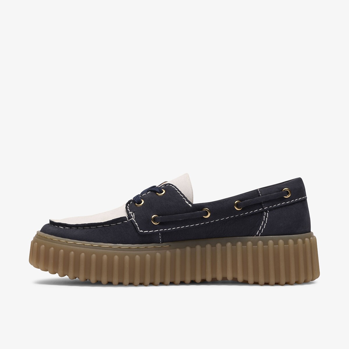 Nubuck bootschoenen, TORHILL BOAT marineblauw, CLARKS
