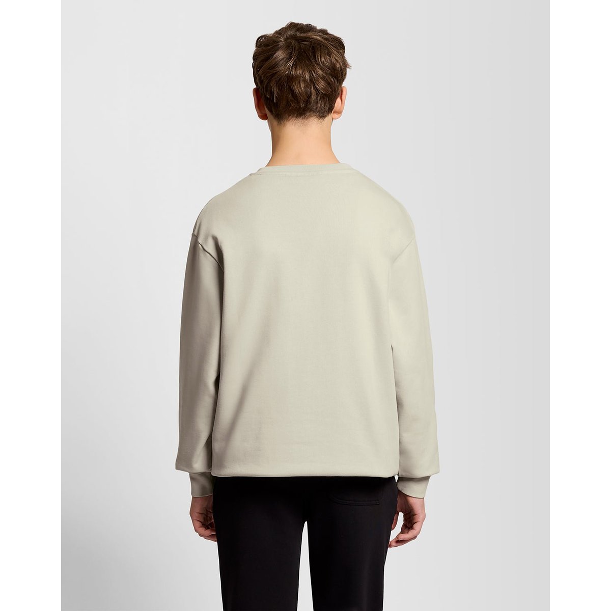 Sweat-shirt épais en coton beige blé, LYLE & SCOTT