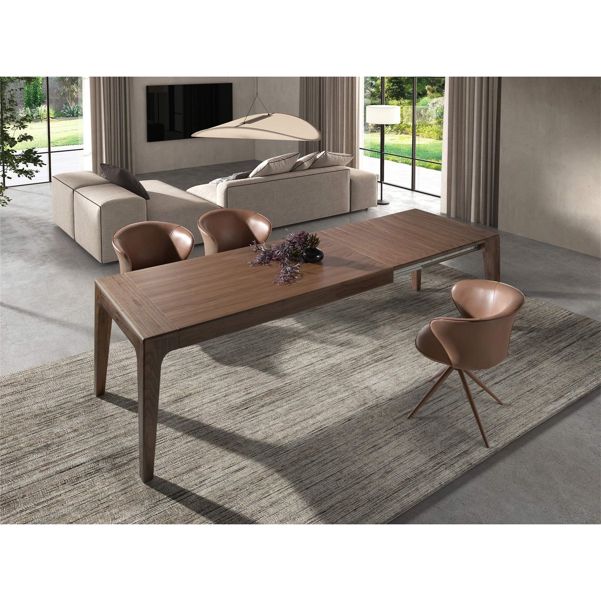 Chaise pivotante en similicuir camel | marron, ANGEL CERDA