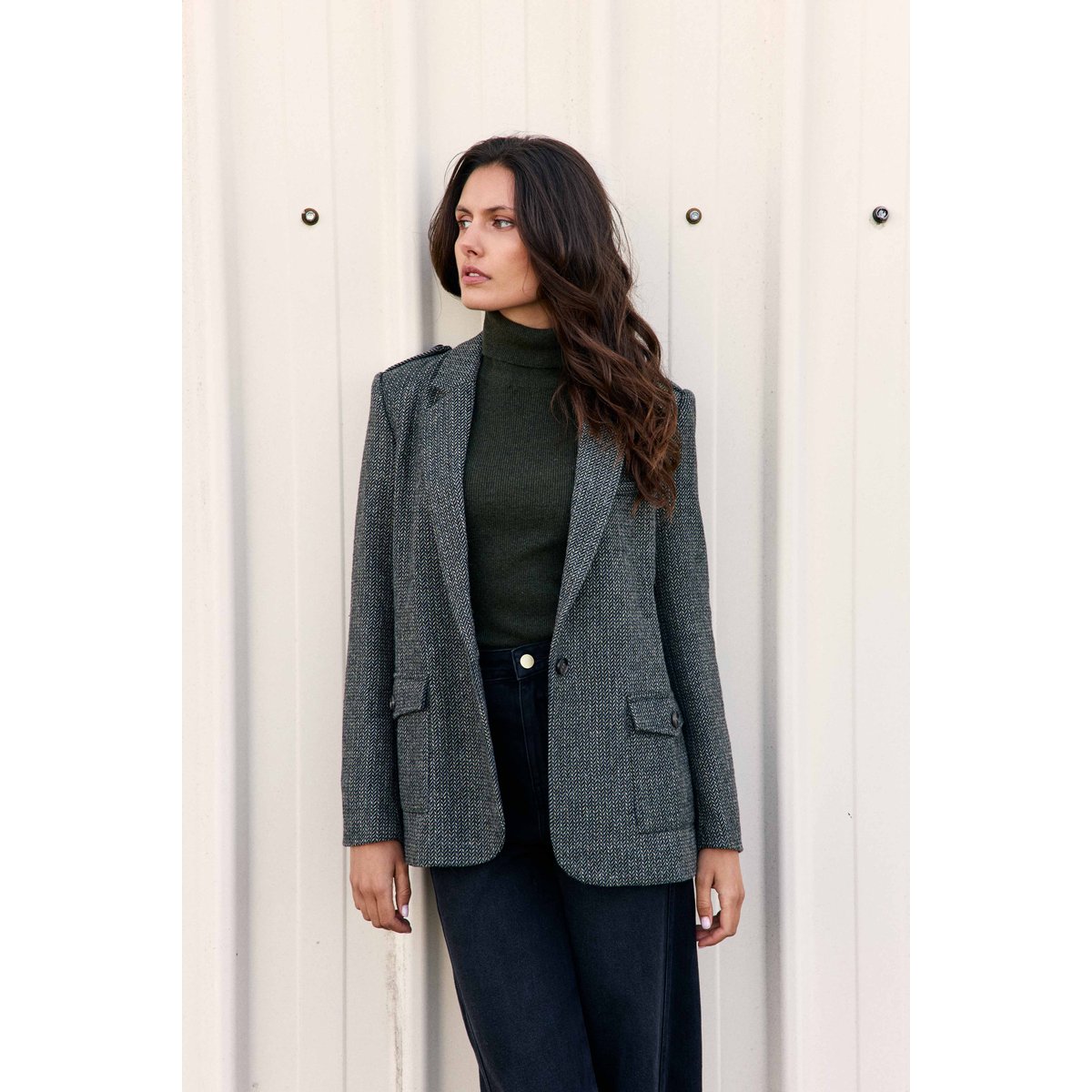 VESTE imprimé à carreaux VIDALA 17-chevron, LA PETITE ETOILE