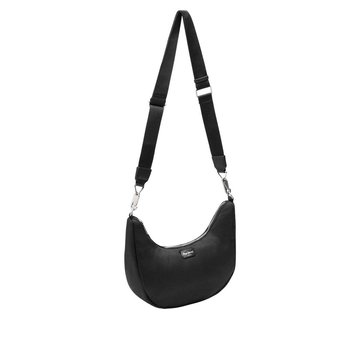 Sac Demi-Lune Avec Fermeture Éclair noir, PEPE JEANS