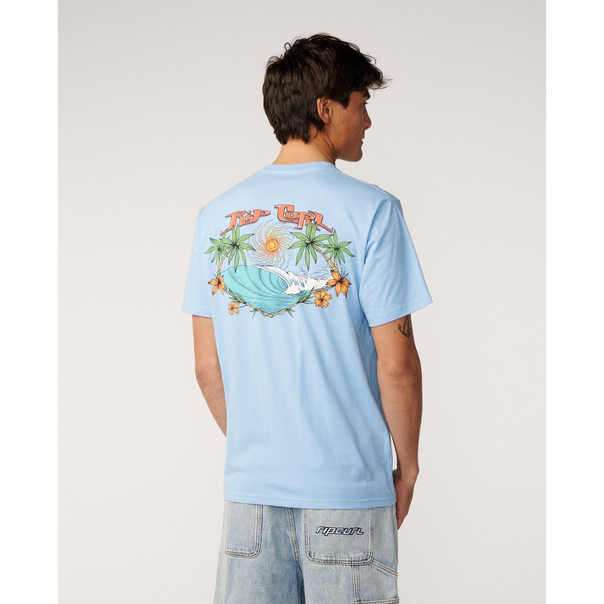 T-shirt relax HAZED & TUBED cloche bleue, RIP CURL