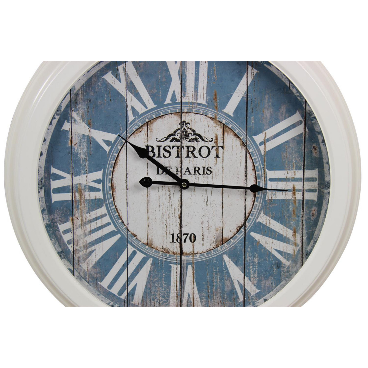 Horloge ancienne murale bistrot de paris bleu, DECORATION D’AUTREFOIS