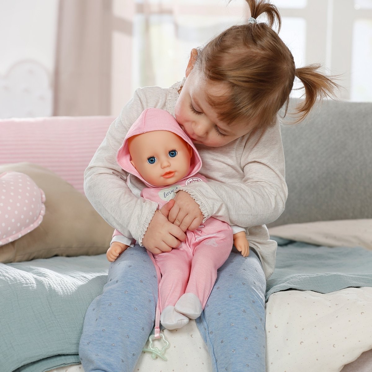 Baby Annabell Hannah joue avec moi 36 cm rose, ZAPF CREATION