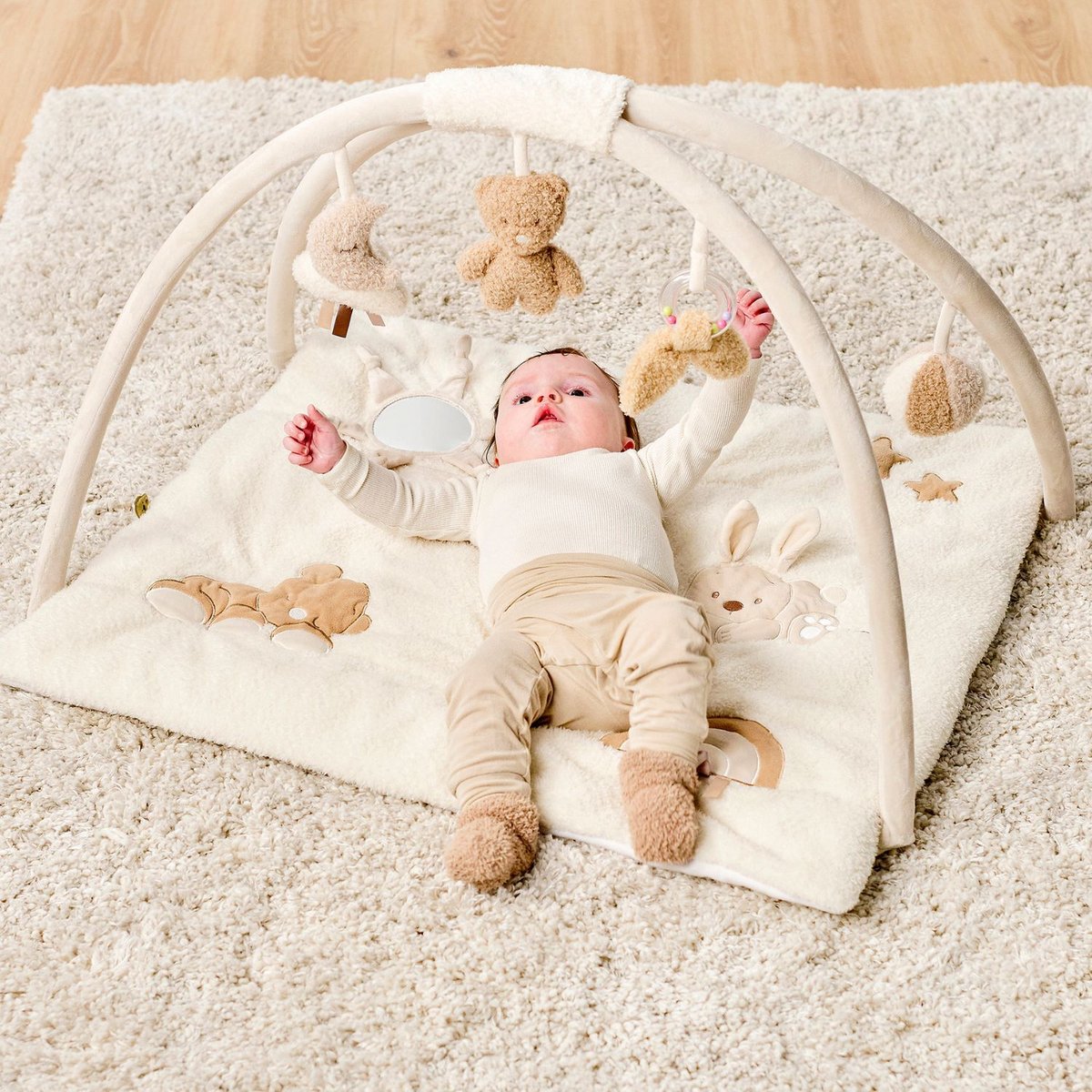 Tapis d'éveil avec arches ecru, beige, NATTOU