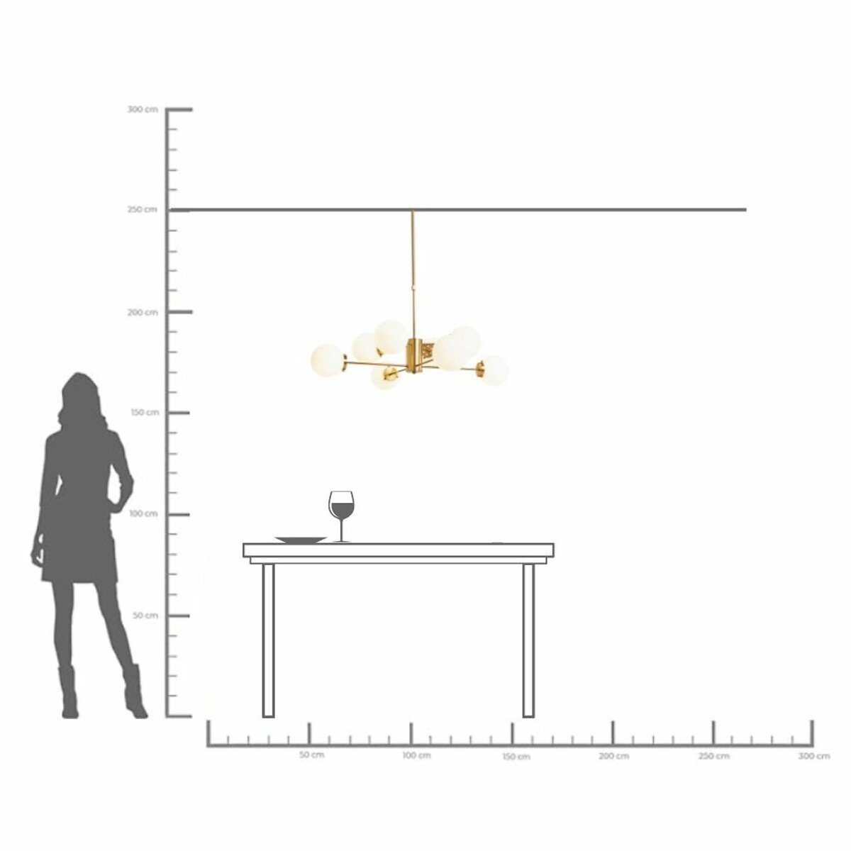 Suspension Heavenly doré Ø98cm doré, KARE DESIGN