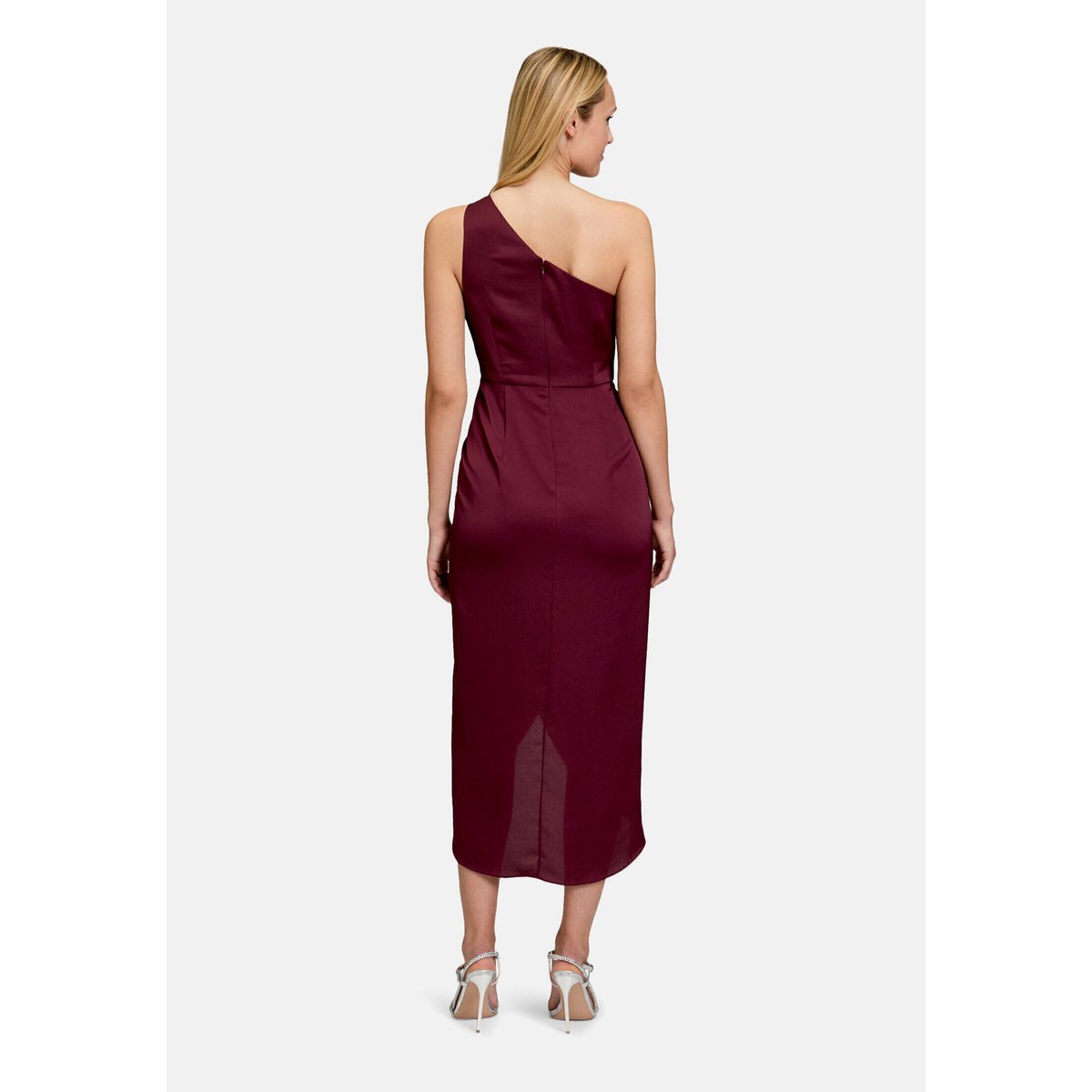 Robe de soirée à fronce deep dahlia, VERA MONT