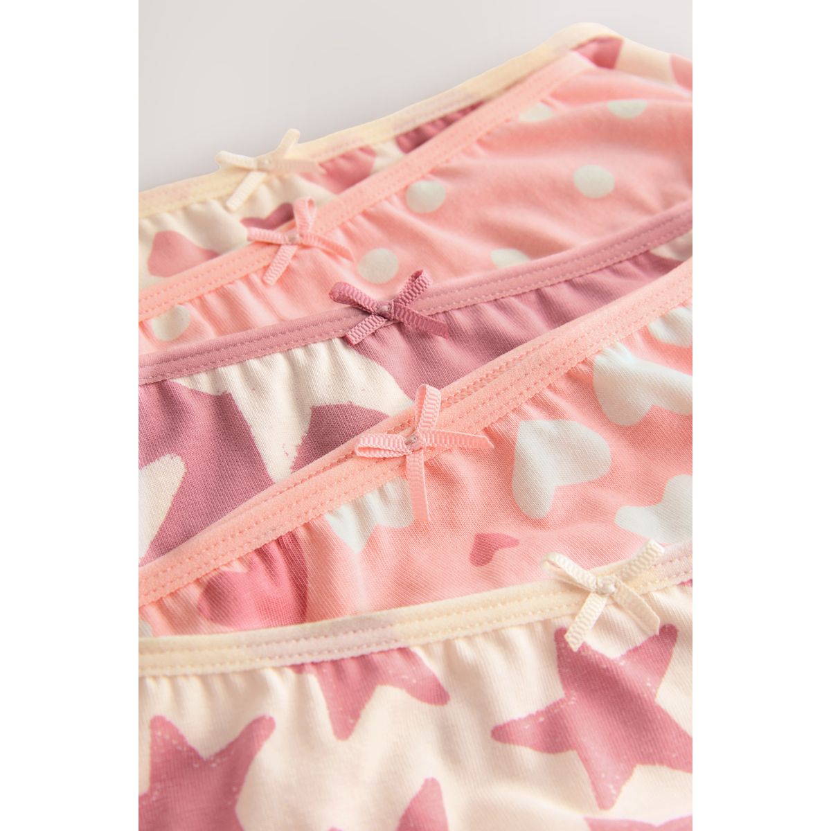 Slips, lot de 10 rose motif cœurs, NEXT