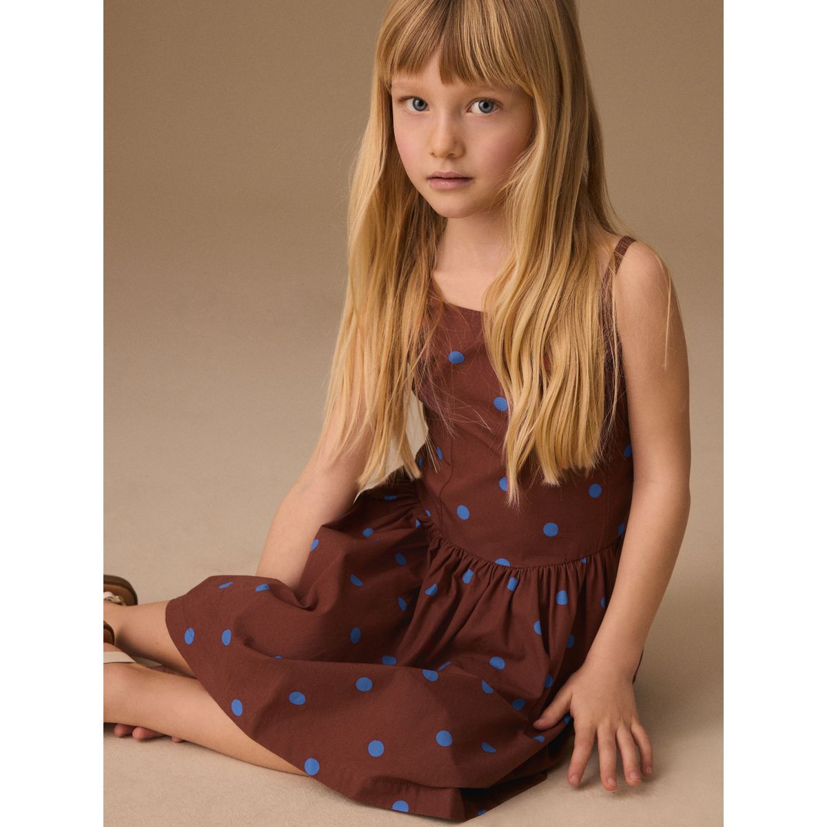 Robe à liens tache brun chocolat, NEXT