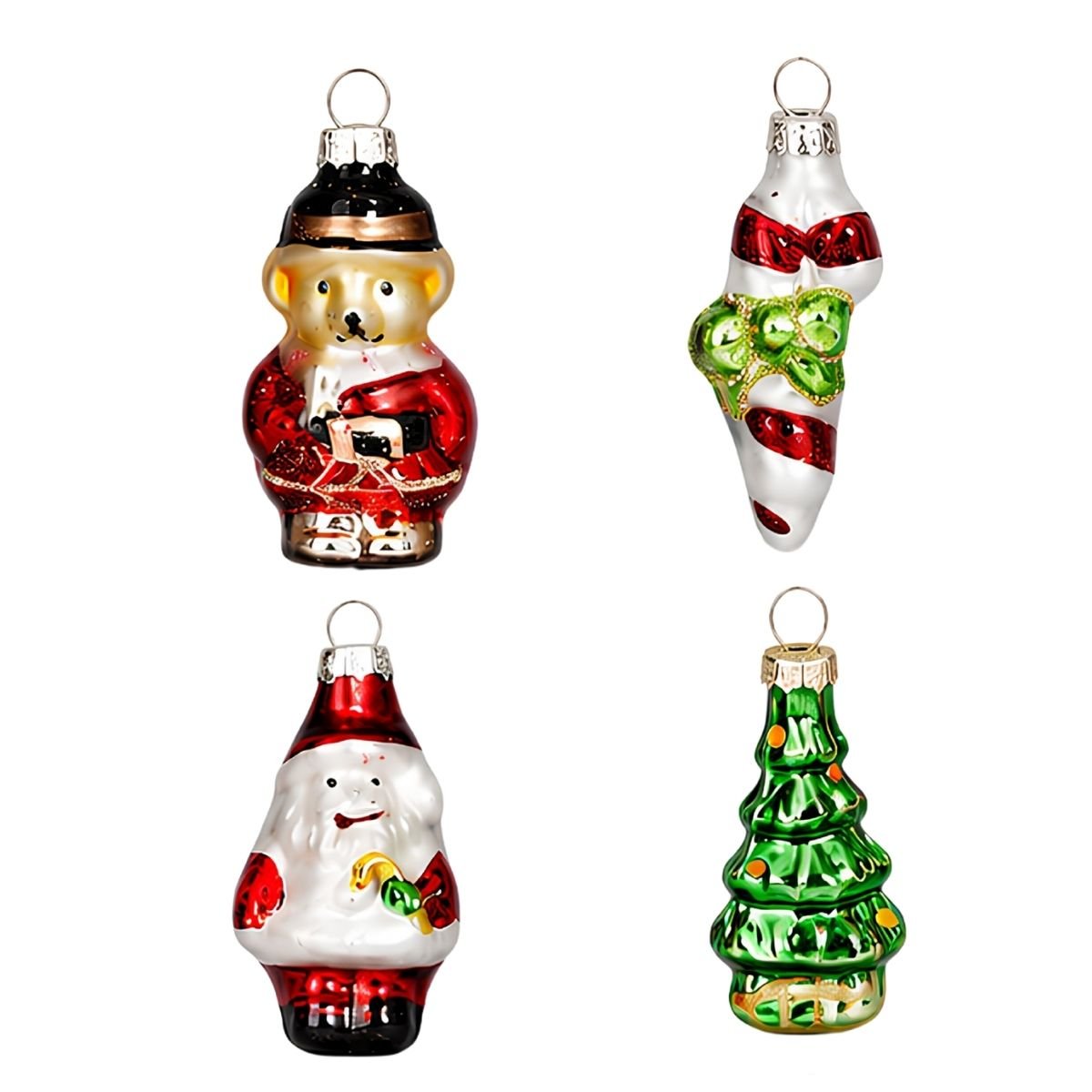 Lot de 20 ornements de Noël figurines vert, MICA DECORATIONS