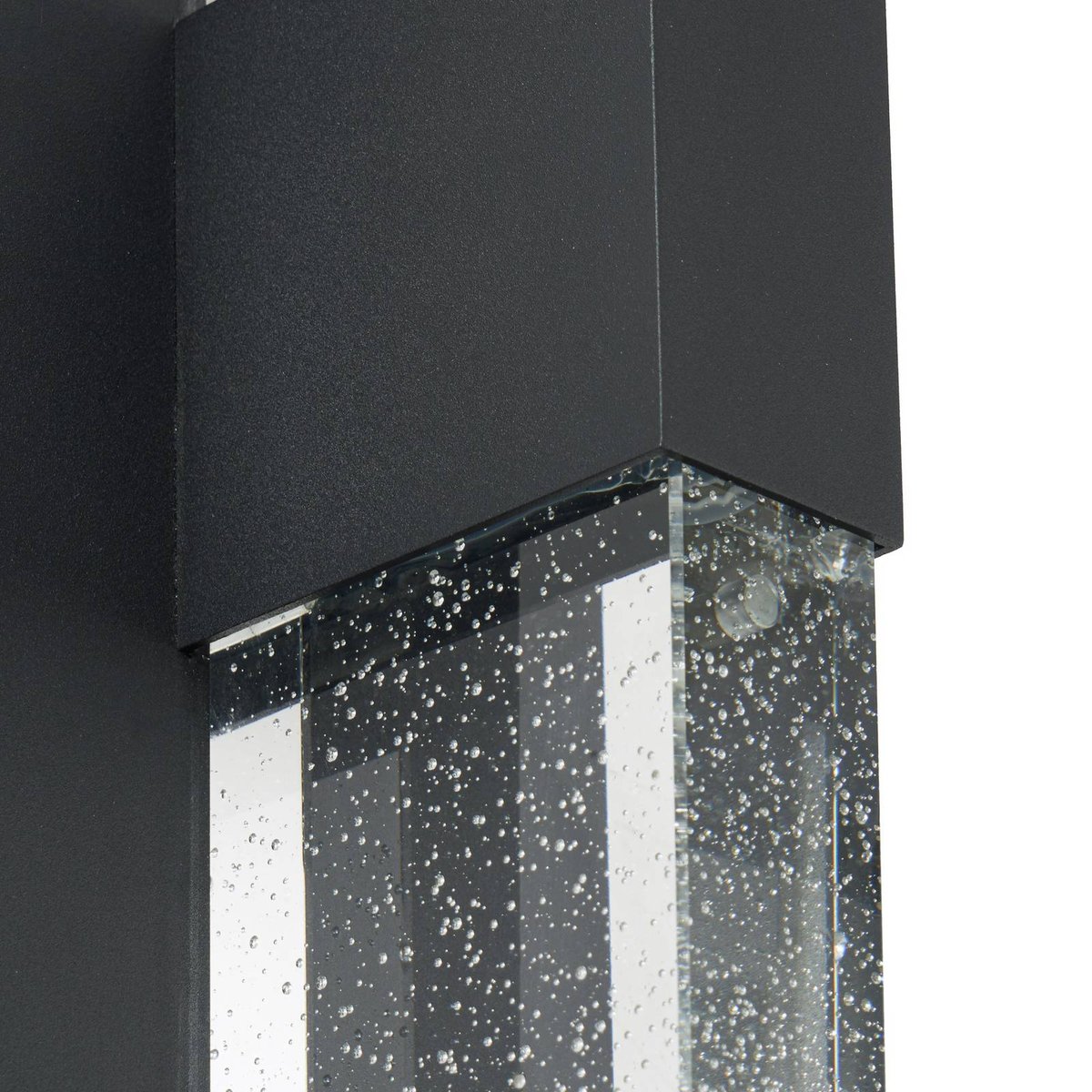 Applique extérieure en aluminium moderneLED anthracite, transparent, LUCANDE