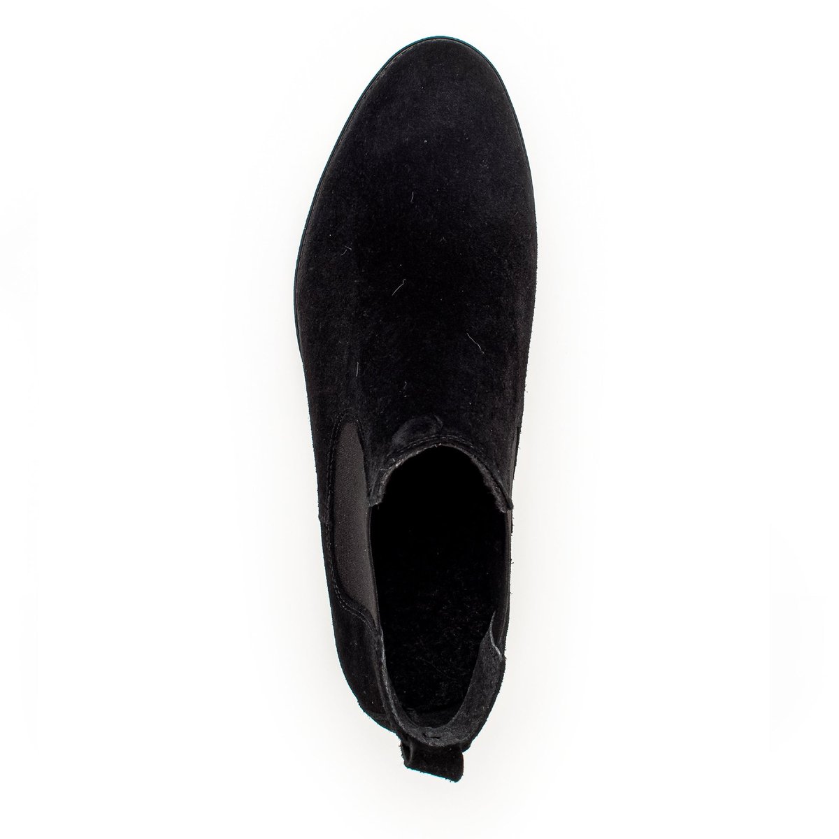 Bottines en cuir à talon décroché noir, GABOR