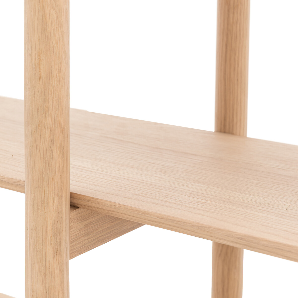 Hale Natural Wood Low Open Shelving Unit oak, ÉDITÉ