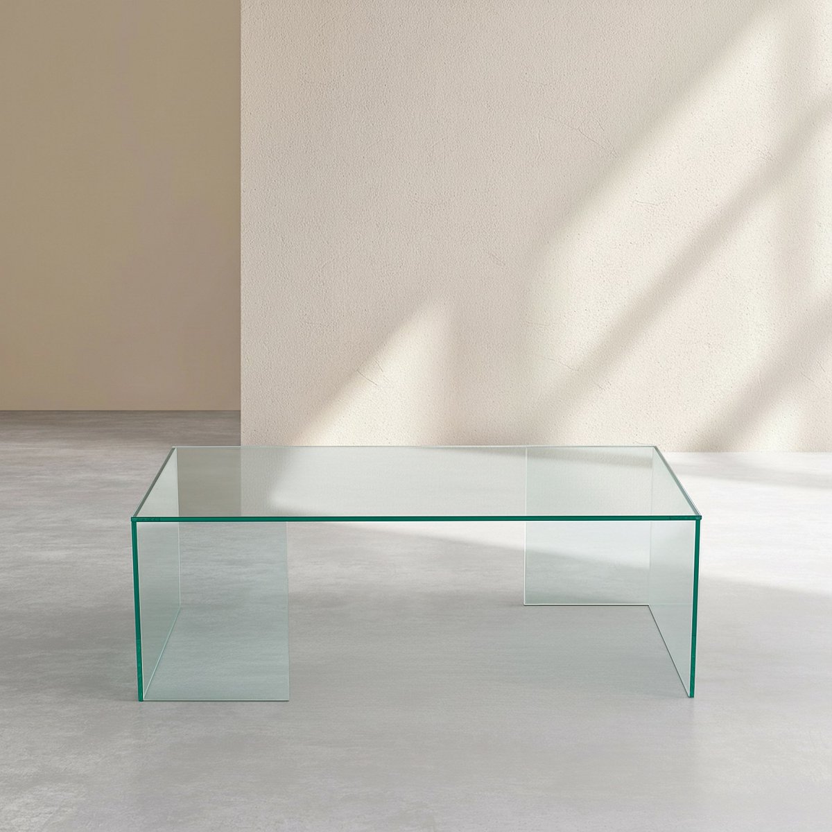 Table basse  verre ALYSSA transparent, HABITAT