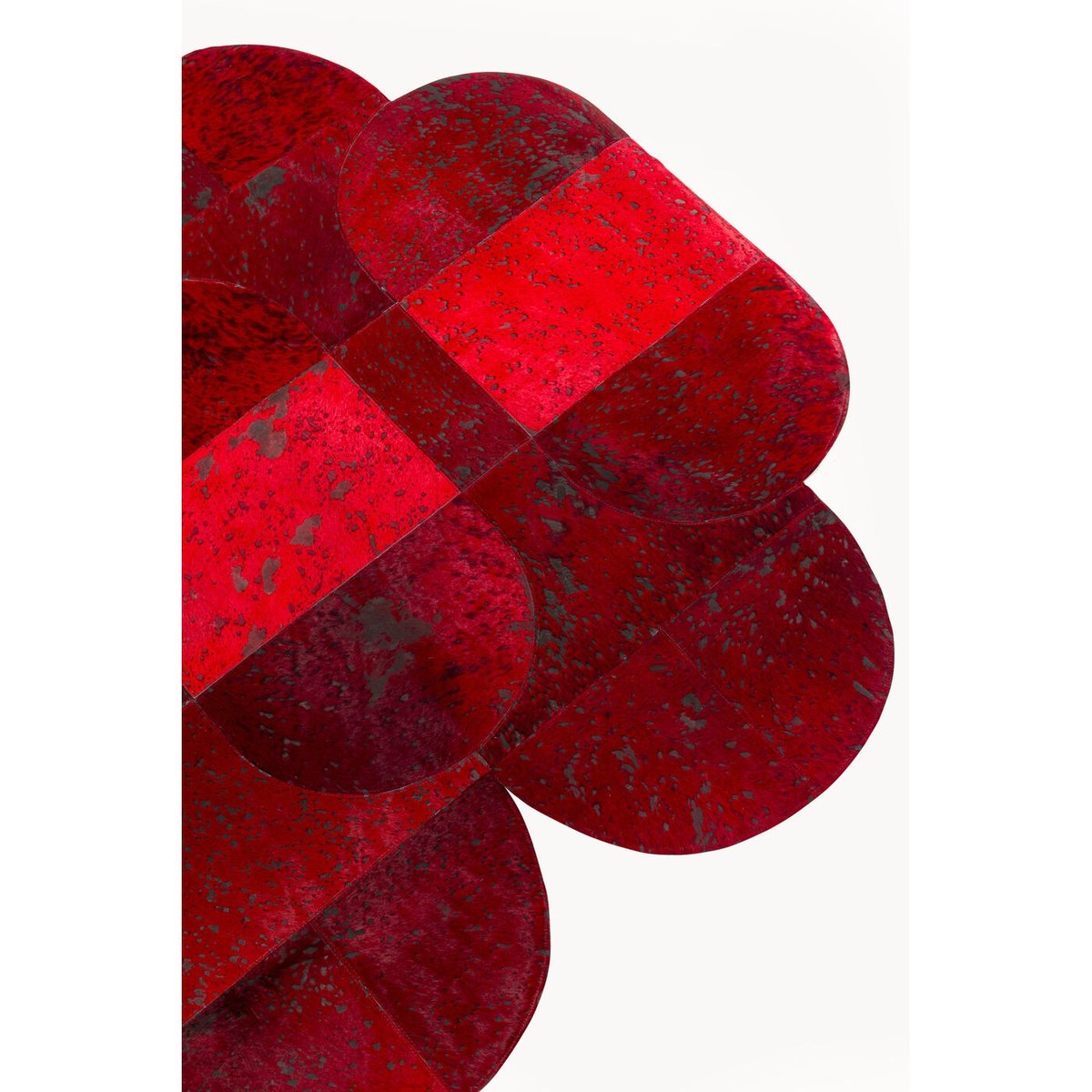 Tapis en cuir, MARRONI rouge, KARE DESIGN