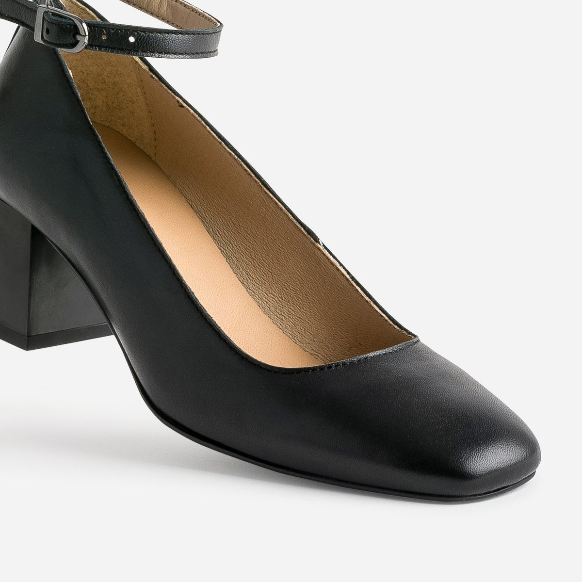 Escarpin en cuir BERLIN noir, ERAM