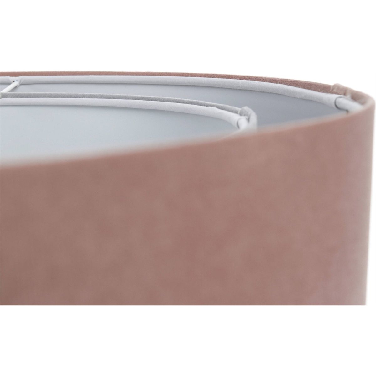Suspension ronde en tissu pour chambre enfant Jasmin bebe rose poudré et beige crème, BPS KONCEPT
