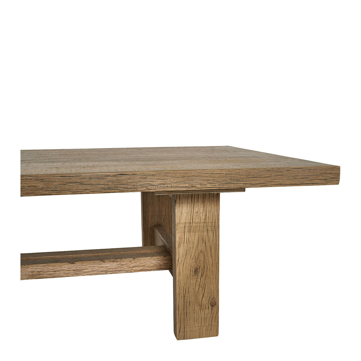 Table basse MARCELLE bois clair, BLANC D’IVOIRE