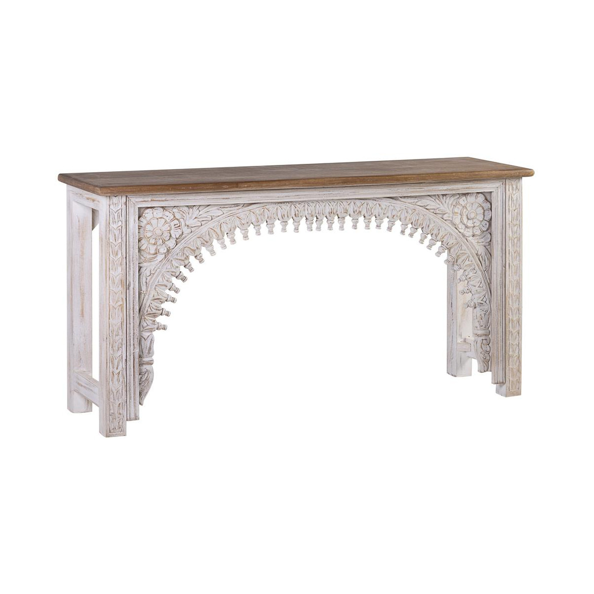 Console blanc, DECORATION D’AUTREFOIS