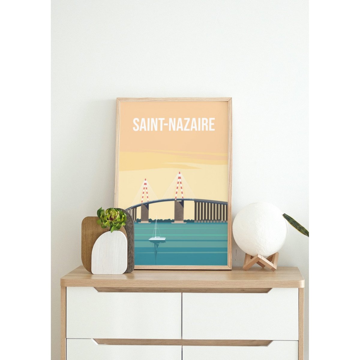 Affiche ville de Saint-Nazaire blanc, L'AFFICHERIE
