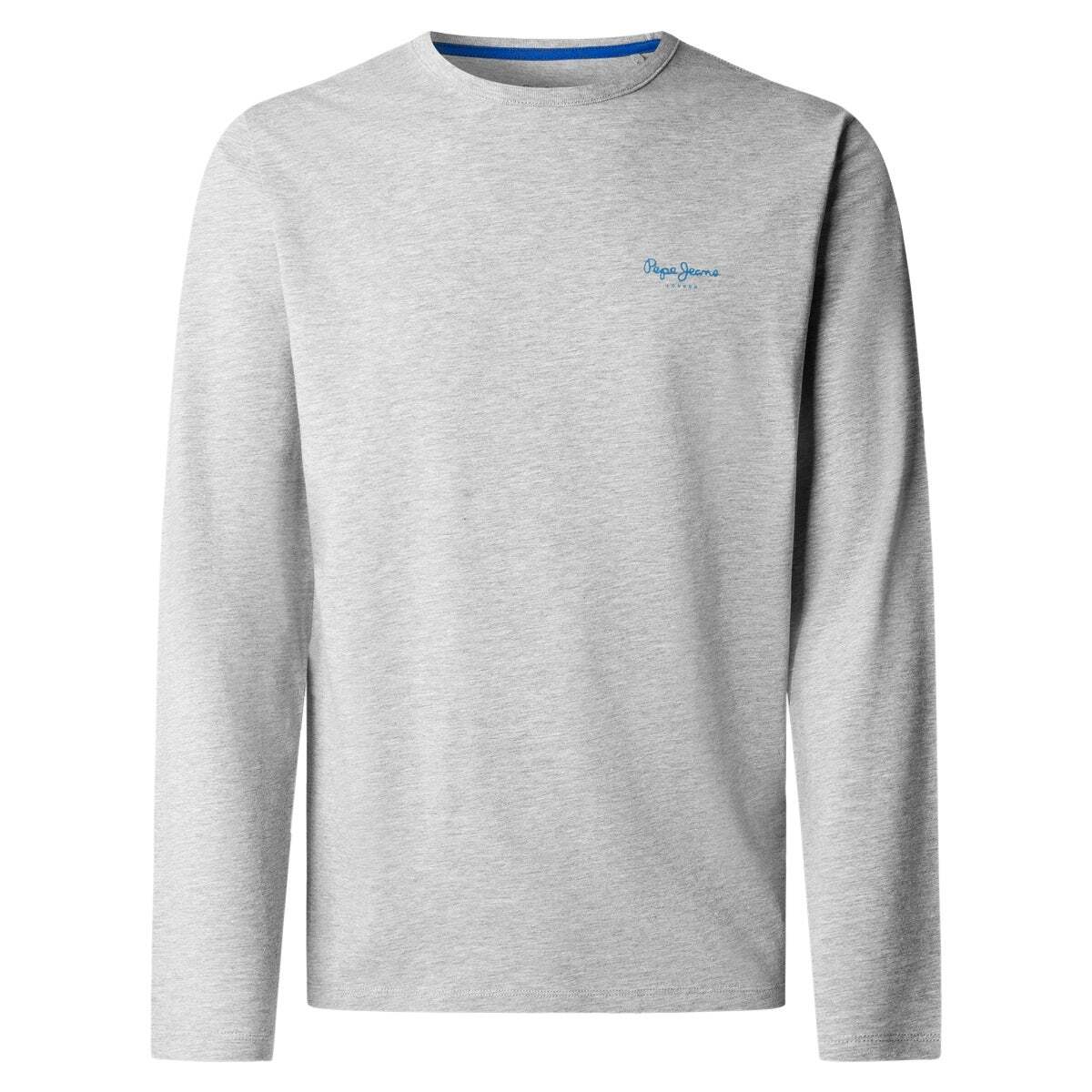 T-Shirt Manches Longues Coupe Slim gris chine, PEPE JEANS