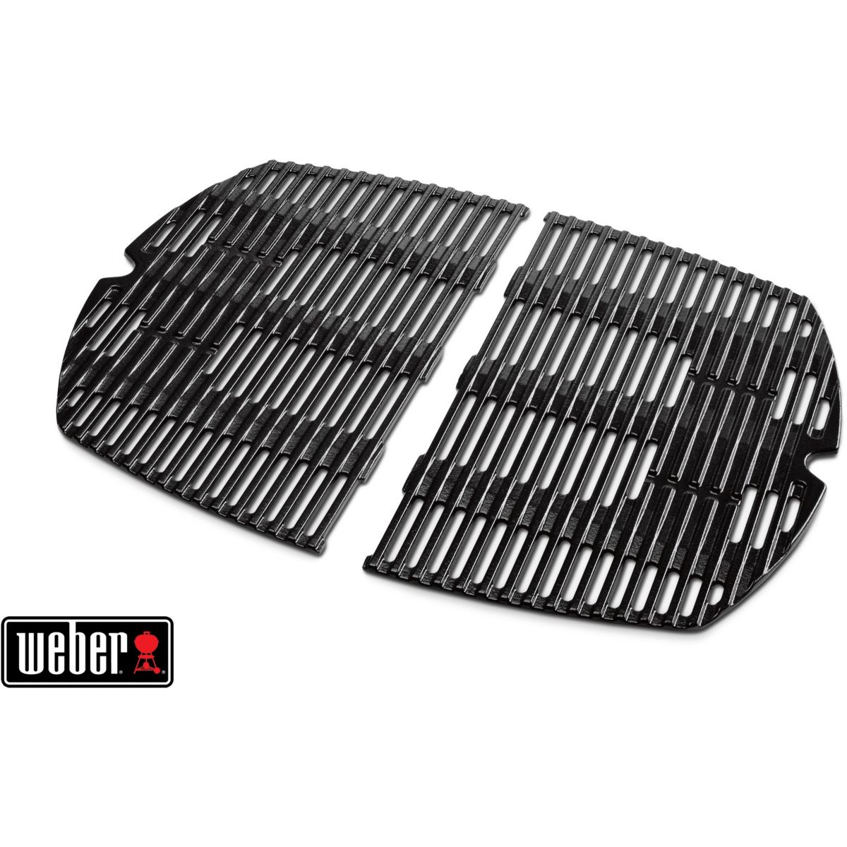 Grille barbecue x 2 pour série Q 300 et 3000 noir, WEBER