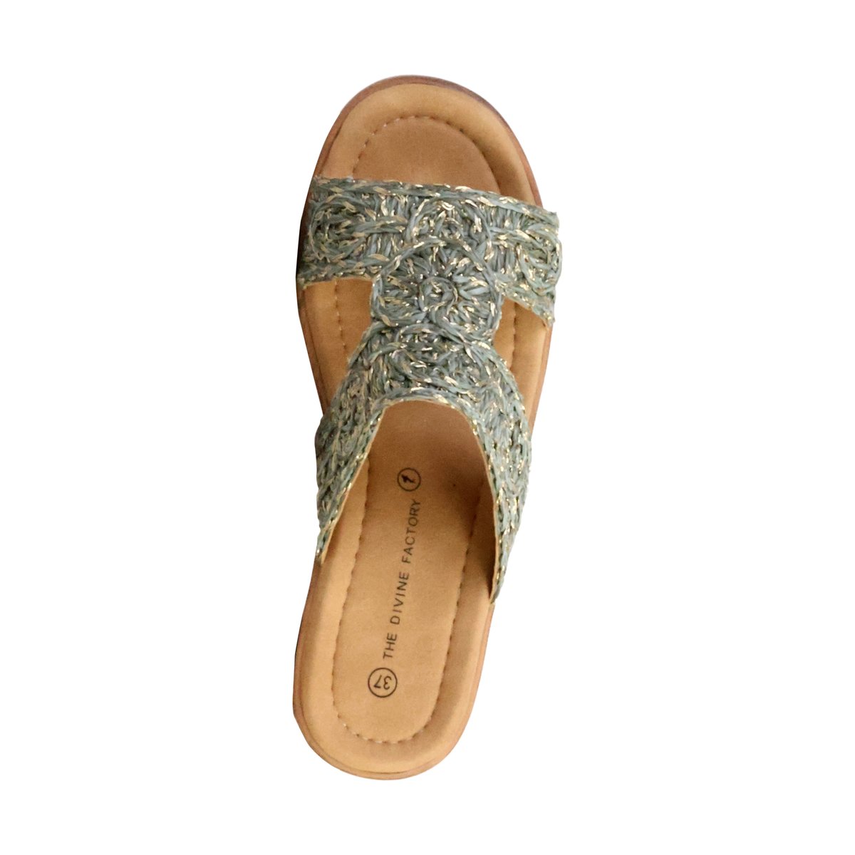 Mules à Enfiler vert d'eau, THE DIVINE FACTORY